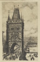 Mostecká věž - detail